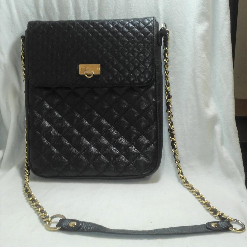 Bodhi Black Quilted Leather Shoulder Bag